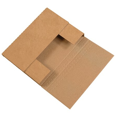 Bsc Preferred 12 x 9 x 3'' Kraft Easy-Fold Mailers, 50PK BUY00018044